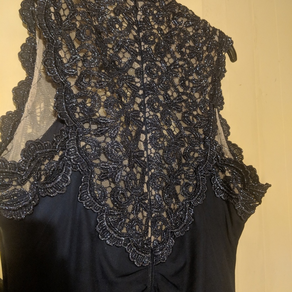Navy Blue Prom Dress - Picture 4 of 6